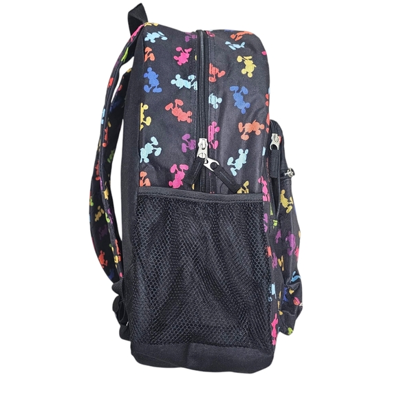 Walt Disney World Backpack Multicolor Mick Mouse Black Full-Size - Picture 3 of 7